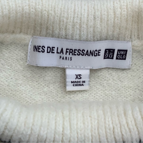 Ines De La Fressange Paris x Uniqlo Knit Sweater Luxury France Wool - Picture 5 of 6